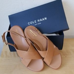 Cole Haan Fernanda Flat Sandal - Pecan - Size 11
